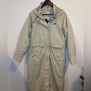L.L. Bean Tan Trench Coat